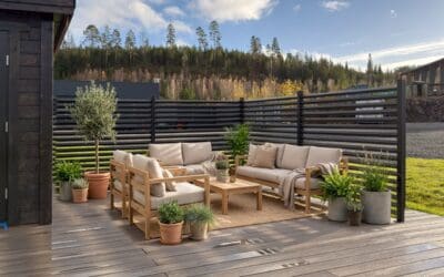 Skap ditt perfekte uteområde med moderne levegg og spilevegg