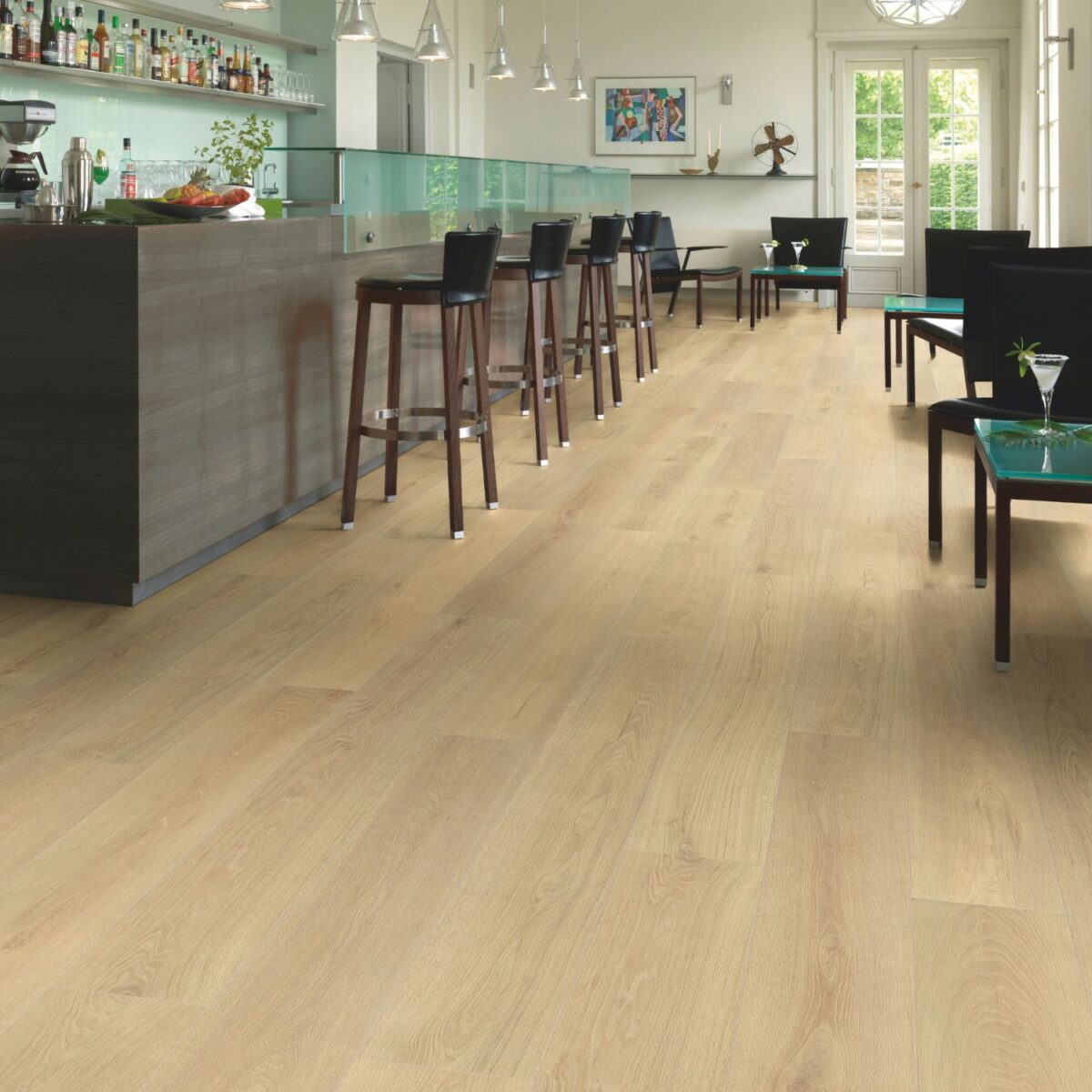 Laminatgulv 12mm Blonde Montreux oak Longplank Laminatgulv | alt på lager - rask levering 3