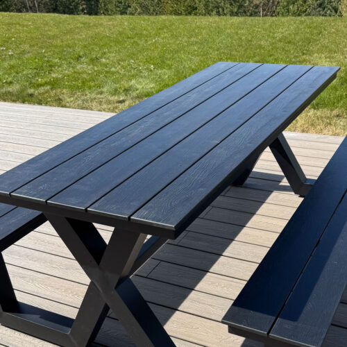 Utemøbel Benk Vedlikeholdsfri Alu/Pvc – Sort Benk vedlikeholdsfri | alt på lager - rask levering 10